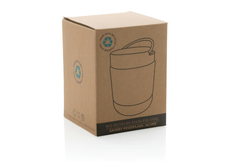 Savory Lebensmittelflasche aus RCS recycelt. Stainless-Steel Werbeartikel