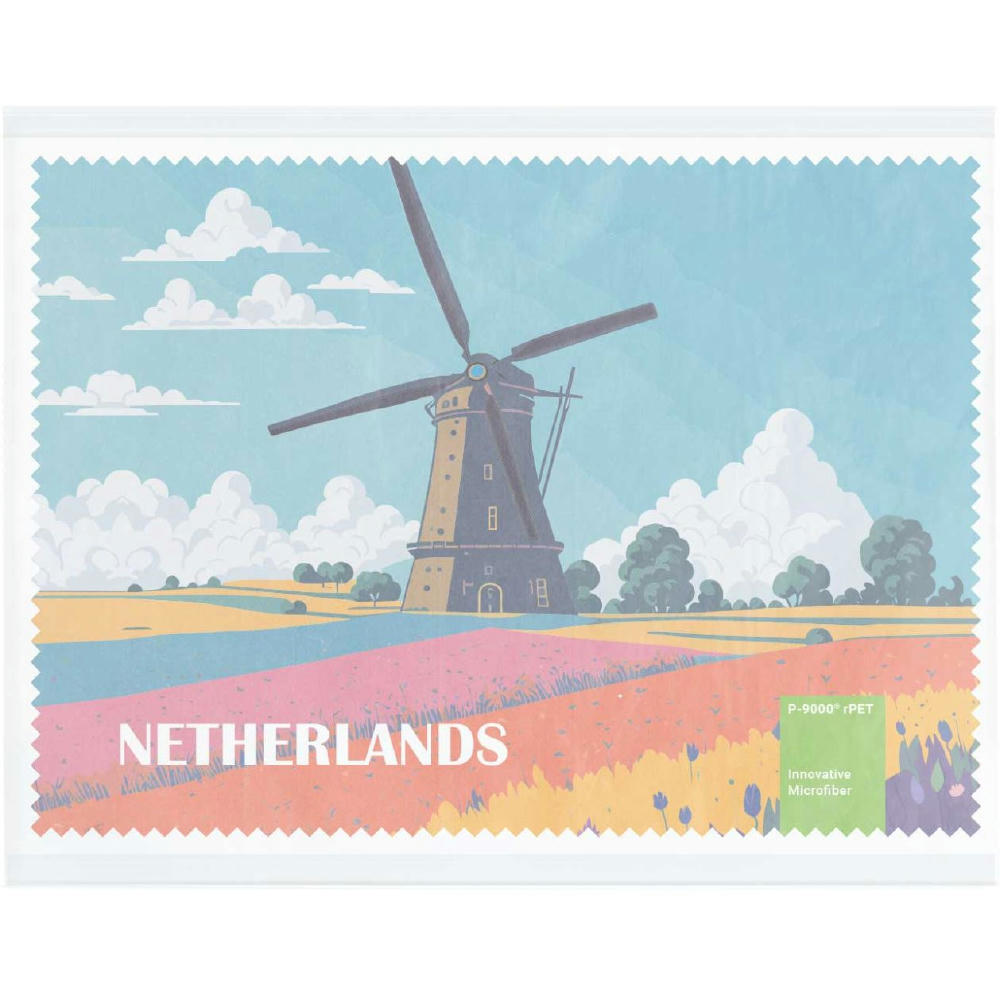 Product image POLYCLEAN rPET Brillenputztuch 21x15 cm im Pergaminbeutel, All-Inclusive-Paket Werbeartikel