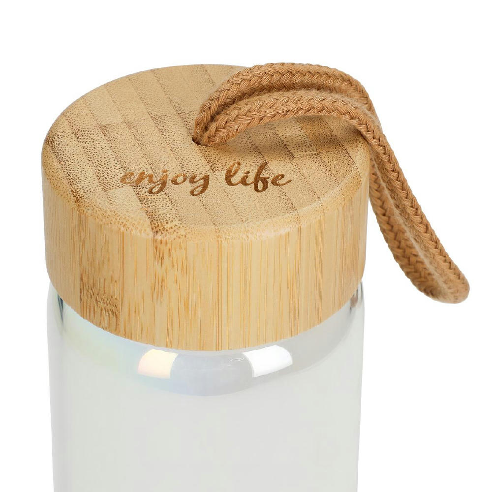 Glasflasche "Bamboo", 0,65 l, colour Werbeartikel