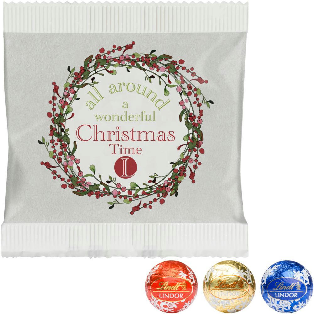 Product image 3er Lindor Pralinés im Papiertütchen Werbeartikel