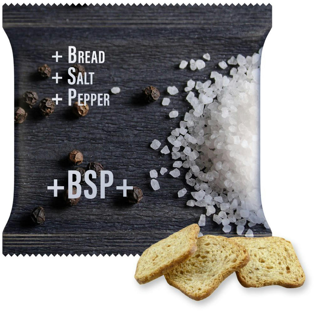 Product image Brot Chips Salz und Pfeffer, ca. 20g, Maxi-XL-Tüte Werbeartikel