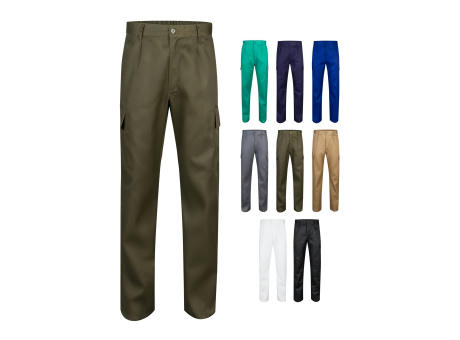 VL AINE. Hose aus Twill mit mehreren Taschen (190 g/m²), aus Baumwolle (20%) und Polyester (80%) Werbeartikel