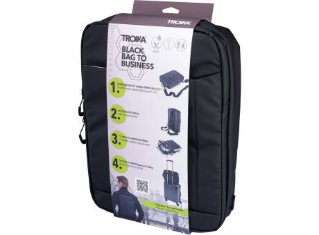 TROIKA Umhängetasche TROIKA BLACK BAG TO BUSINESS Werbeartikel
