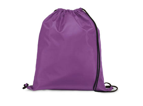 CARNABY. 210D Rucksacktasche mit schwarzen Zugbändern bedrucken