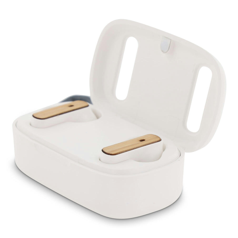 TWS Earbuds bamboo Werbeartikel