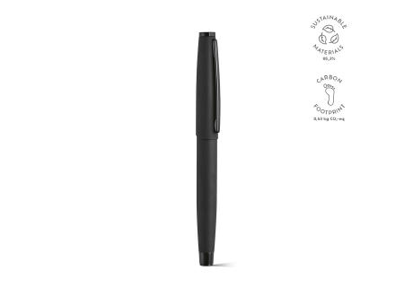 Dreiser Kugelschreiber recy. Edelstahl Schwarz Mine bedrucken