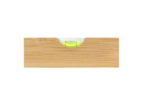 Flaschenöffner-Wasserwaage aus Bambus bedrucken