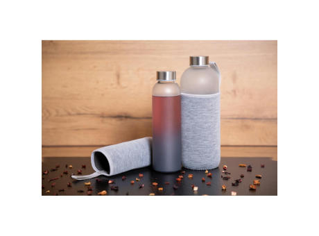 Product image Glasflasche mit Hülle "Iced" 0,45 l bedrucken