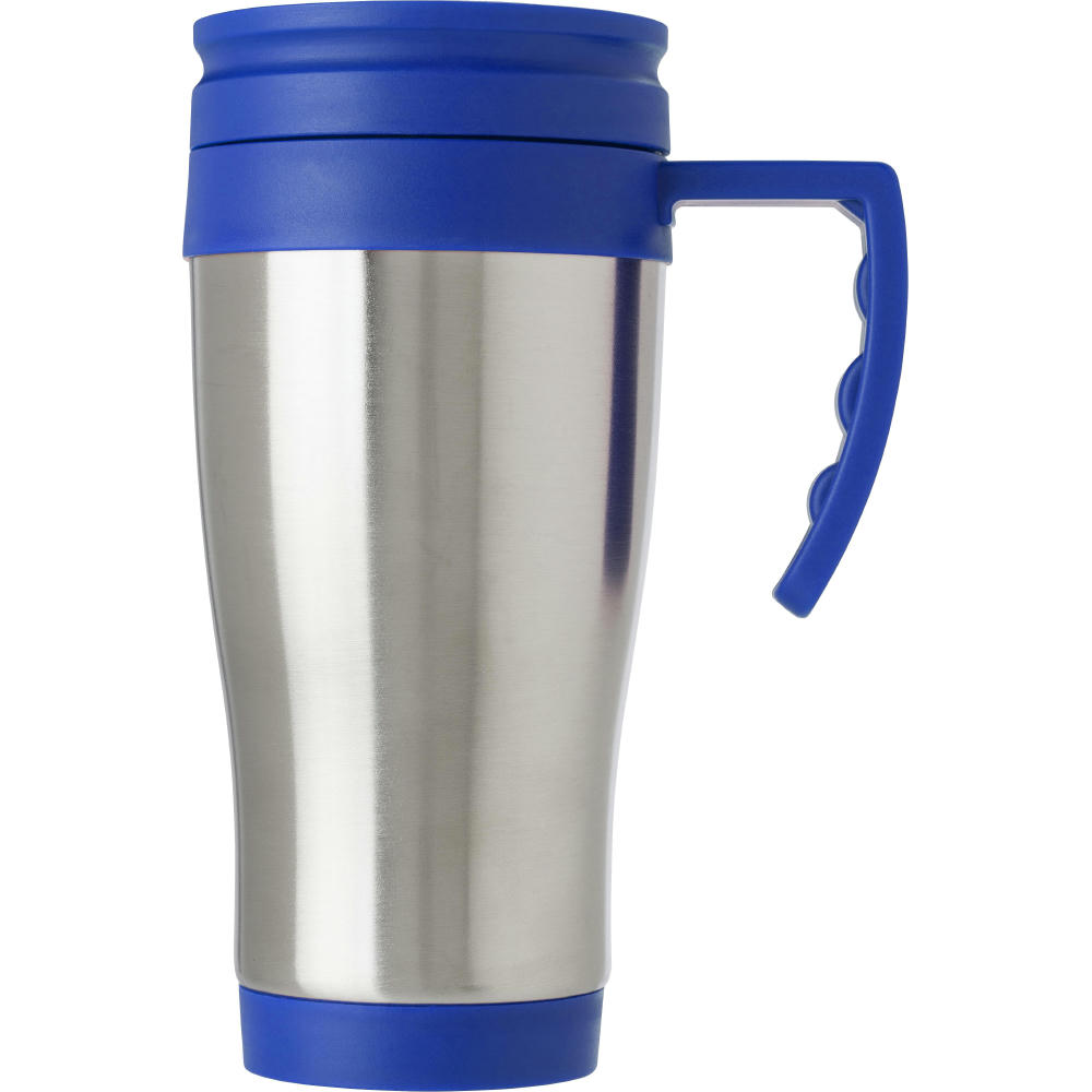 Product image Isolierbecher aus Edelstahl/Kunststoff mit verschließbarem Mundstück Dev Werbeartikel