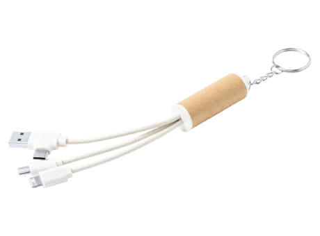 Schlüsselanhänger mit USB-Ladekabel Paplen bedrucken