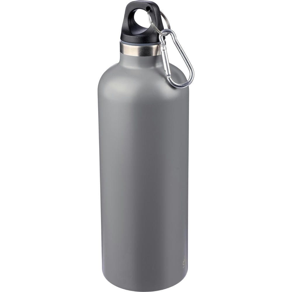 Doppelwandige Flasche aus recyceltem Edelstahl (500 ml) Lysandra Werbeartikel