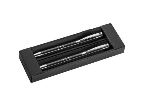 Schreibset mit Kugelschreiber und Druckbleistift aus Metall Werbeartikel