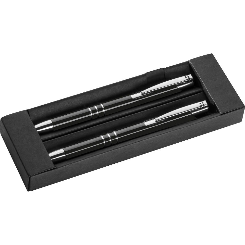 Product image Schreibset mit Kugelschreiber und Druckbleistift aus Metall Werbeartikel
