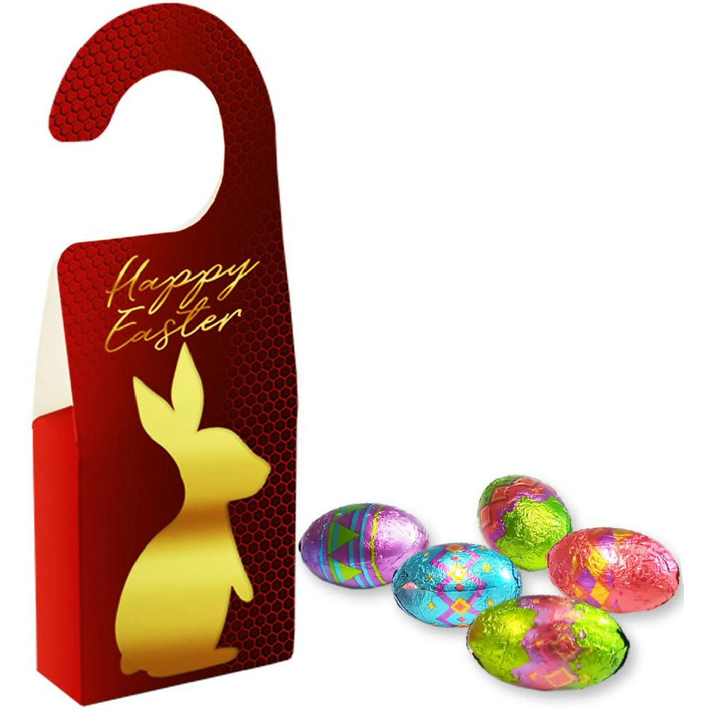 Product image Schoko Ostereier, ca. 36g, Türhänger Box Werbeartikel
