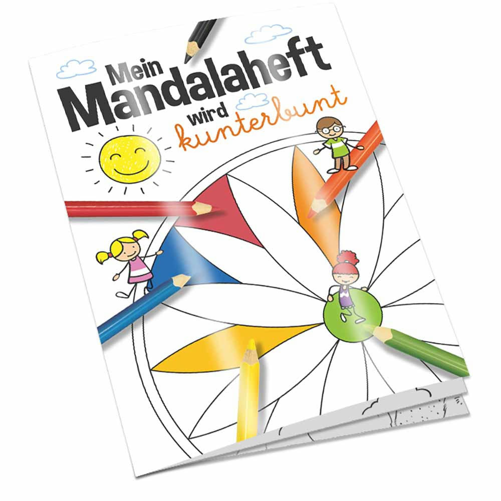 Malbuch / Mal-Set A5 - Mandala - Malset neutral Werbeartikel