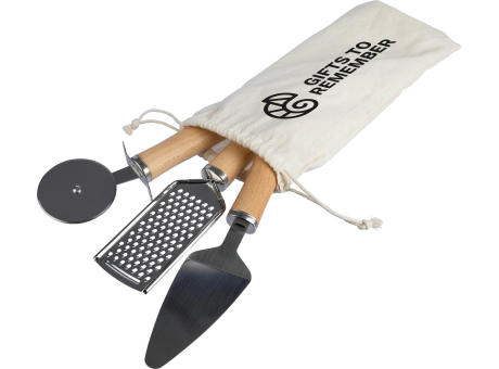 Küchenset aus Metall und Holz Sylvan Werbeartikel