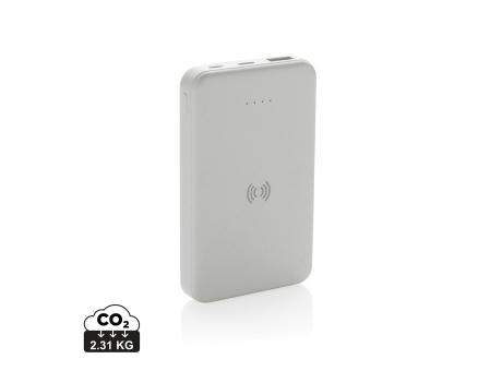Product image 5.000mAh 5W Wireless Powerbank aus RCS recyceltem Kunststoff bedrucken