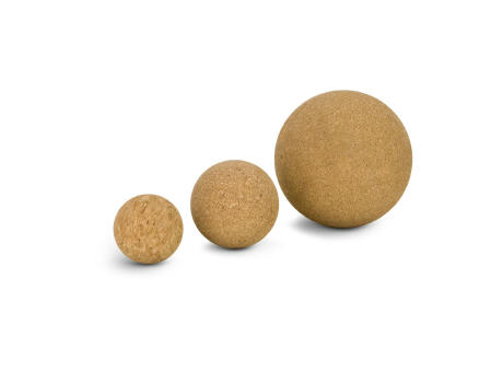 Massagebälle Cork, 3er Set Faszienbälle in verschiedenen Größen bedrucken