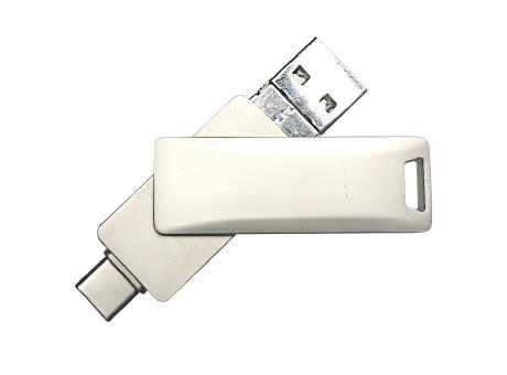 Product image USB-Stick 4in1 OTG 07 USB 3.0 Flash Disk 8 GB Silber bedrucken