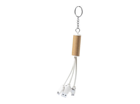 Product image Schlüsselanhänger mit USB-Ladekabel Paplen Werbeartikel