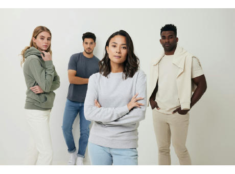 IQONIQ Denali ungefärbt. Rundhals-Sweater aus recycelter BW bedrucken