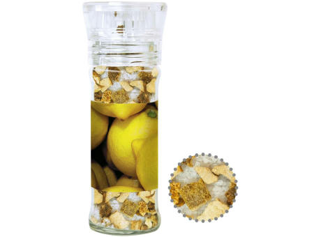 Product image Gewürzmischung Zitronen-Salz, ca. 80g, transparente Gewürzmühle Werbeartikel
