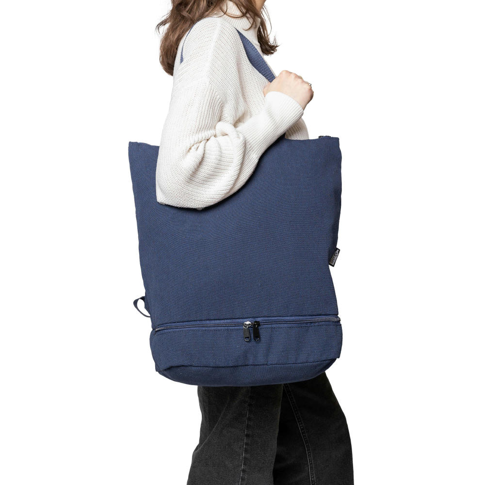 Recyceltes Poly-Baumwollgewebe (330 g/m2) Rucksack Osric Werbeartikel