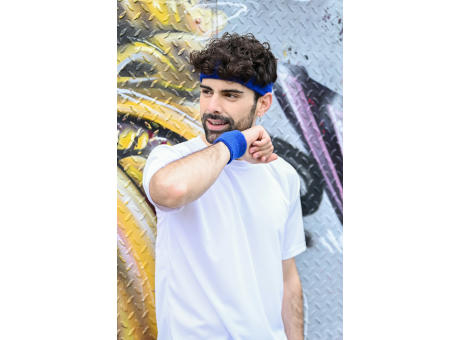 Frottier Stirnband mit Label Werbeartikel