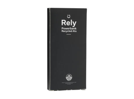 Rely Powerbank 10000 RCS Recycled Alu bedrucken