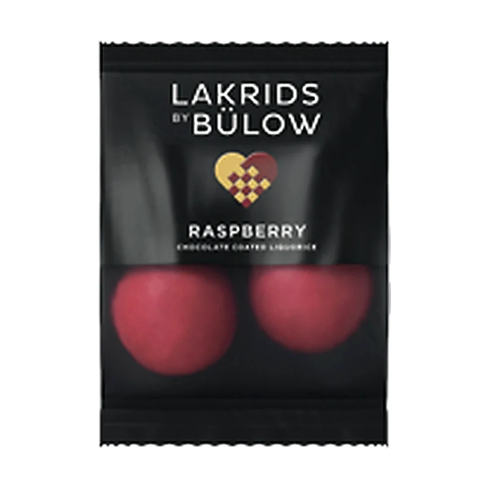 Mini Schoko-Lakritz Crispy Raspberry Lakrids by Bülow, 250 Minis Lakrids by Bülow Mini Crispy Raspberry: rote Kugeln im Einzeltütchen – Give-away für die Adventszeit