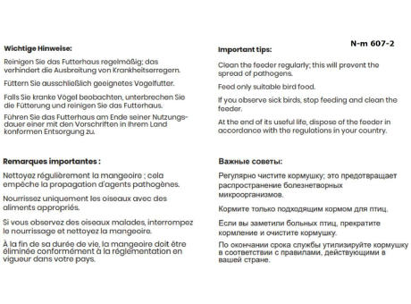 BIRDIE Vogel Futterhaus Made in Europe Werbeartikel