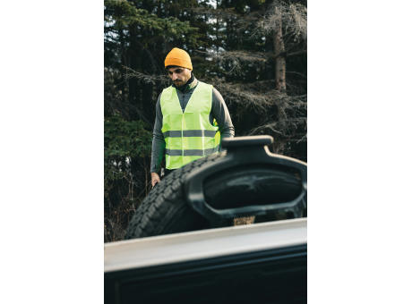 Sicherheitsweste aus GRS recyceltem PET Werbeartikel