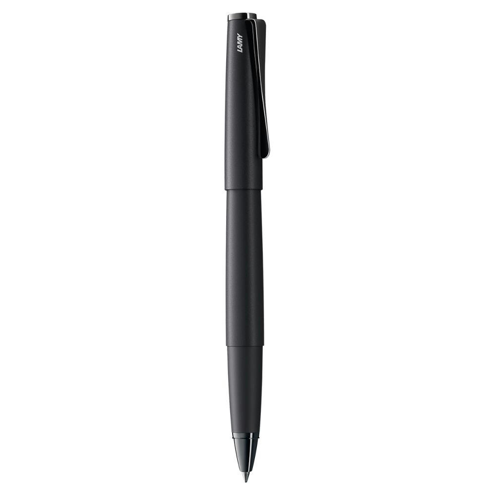 Product image Tintenroller LAMY studio brushed M-schwarz Werbeartikel