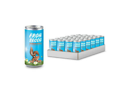 Product image Geschenkartikel / Präsentartikel: Frohsecco Ostern - 24 x Promo Secco 0,2 l, Slimlinedose Werbeartikel