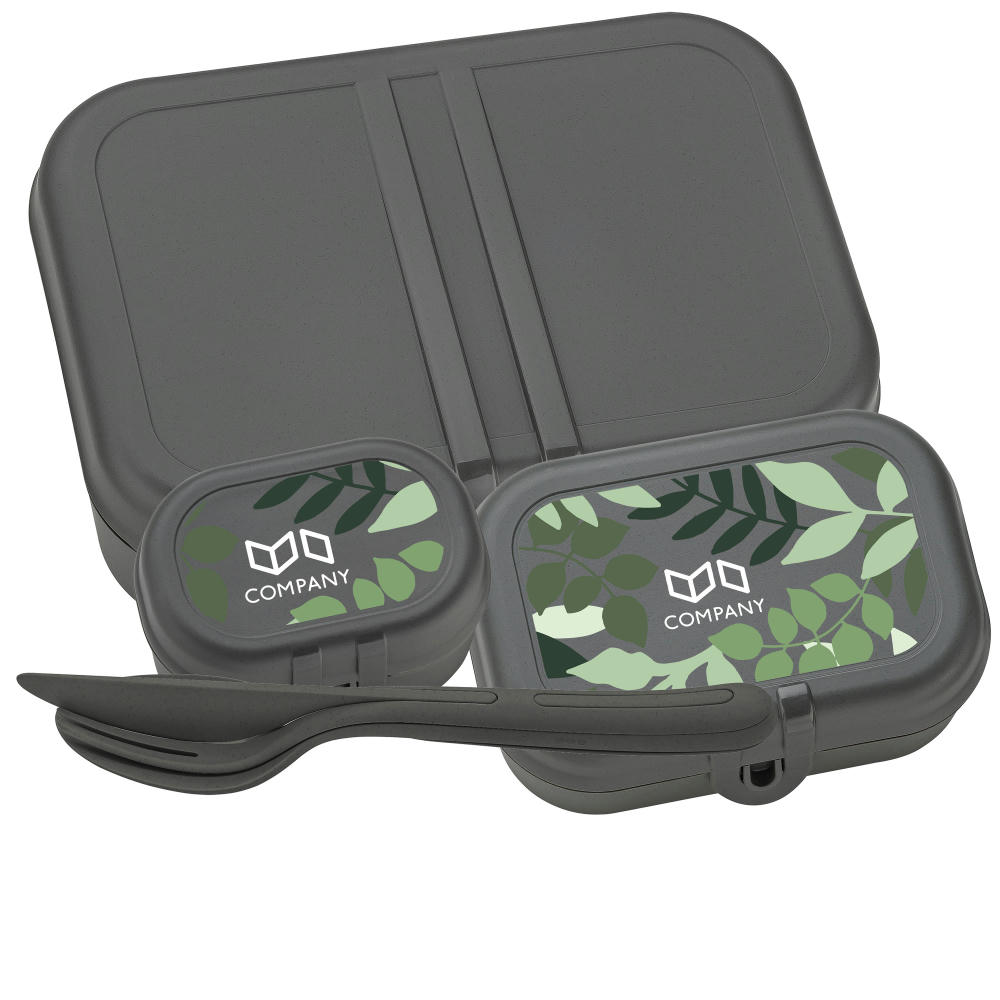 Koziol PASCAL READY Lunchbox-Set + Besteck-Set Werbeartikel