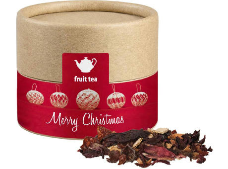 Product image Weihnachts Früchtetee, ca. 25g, Kraftpapierdose Mini Werbeartikel
