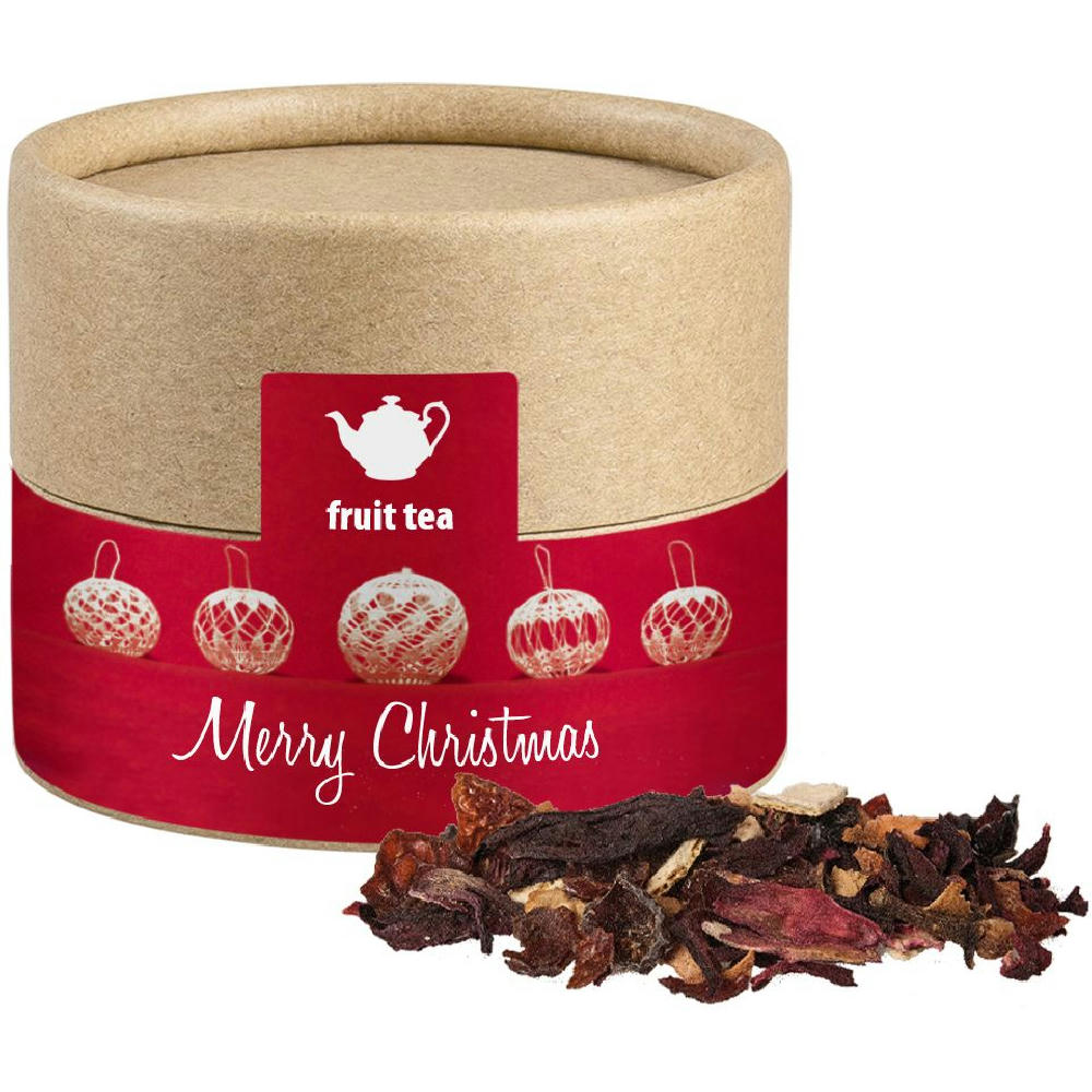 Product image Weihnachts Früchtetee, ca. 25g, Kraftpapierdose Mini Werbeartikel