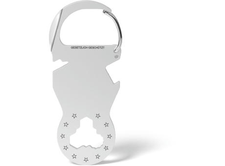 RICHARTZ KEY ORGANIZER classic-1: Schlüsselorganizer mit Karabiner von der Rückseite – Werbeartikel mit Logo