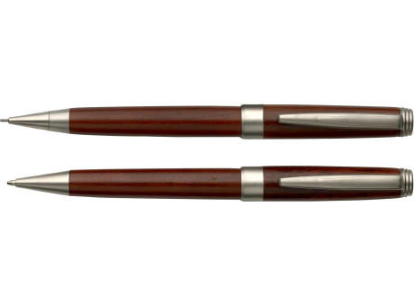 Schreibset aus Rosenholz Jonah bedrucken