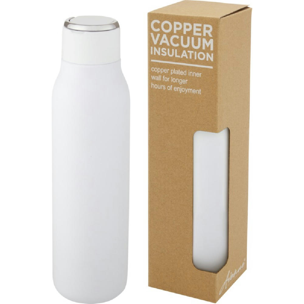 Product image Marka 600 ml Kupfer-Vakuum Isolierflasche mit Metallschlaufe Werbeartikel