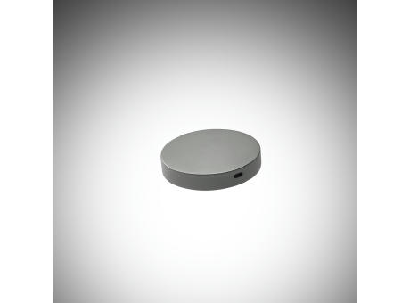 Lovelace Wireless Charger aus Kalkstein. 15 W. USB-C-Anschluss Werbeartikel