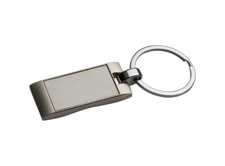 Product image Metall Schlüsselanhänger, rechteckig mit gewellter Rückseite Werbeartikel