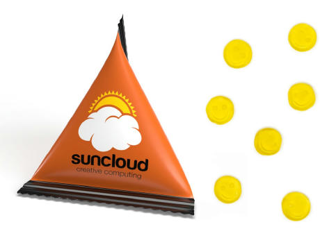 Mini Tetraeder Fruchtgummi Werbeartikel
