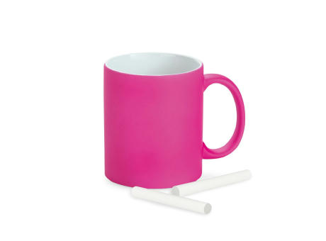 Product image LYNCH. Keramikbecher 350 ml mit neonfarbener Oberfläche bedrucken