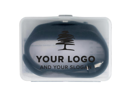 Schrittzähler mit Silikon Armband Tahir Werbeartikel