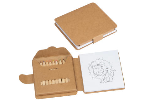 Product image Malbuch mit 12 Buntstiften Werbeartikel