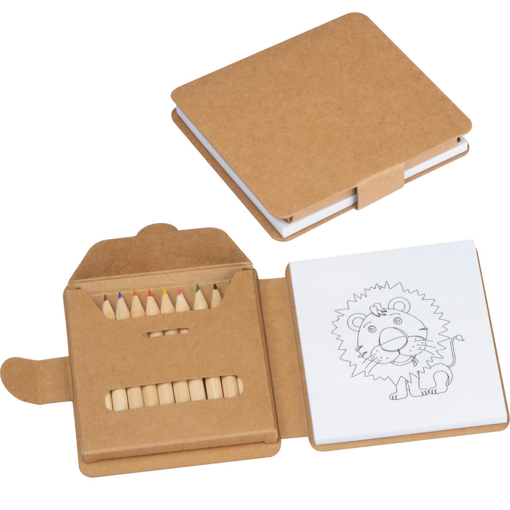 Product image Malbuch mit 12 Buntstiften Werbeartikel