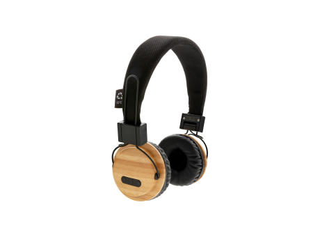 ECO Bambus kabelloser Kopfhörer Werbeartikel