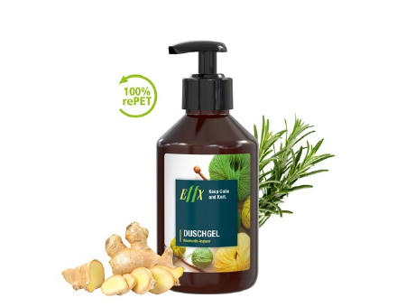 250 ml Spender - Duschgel Rosmarin-Ingwer - Body Label Werbeartikel