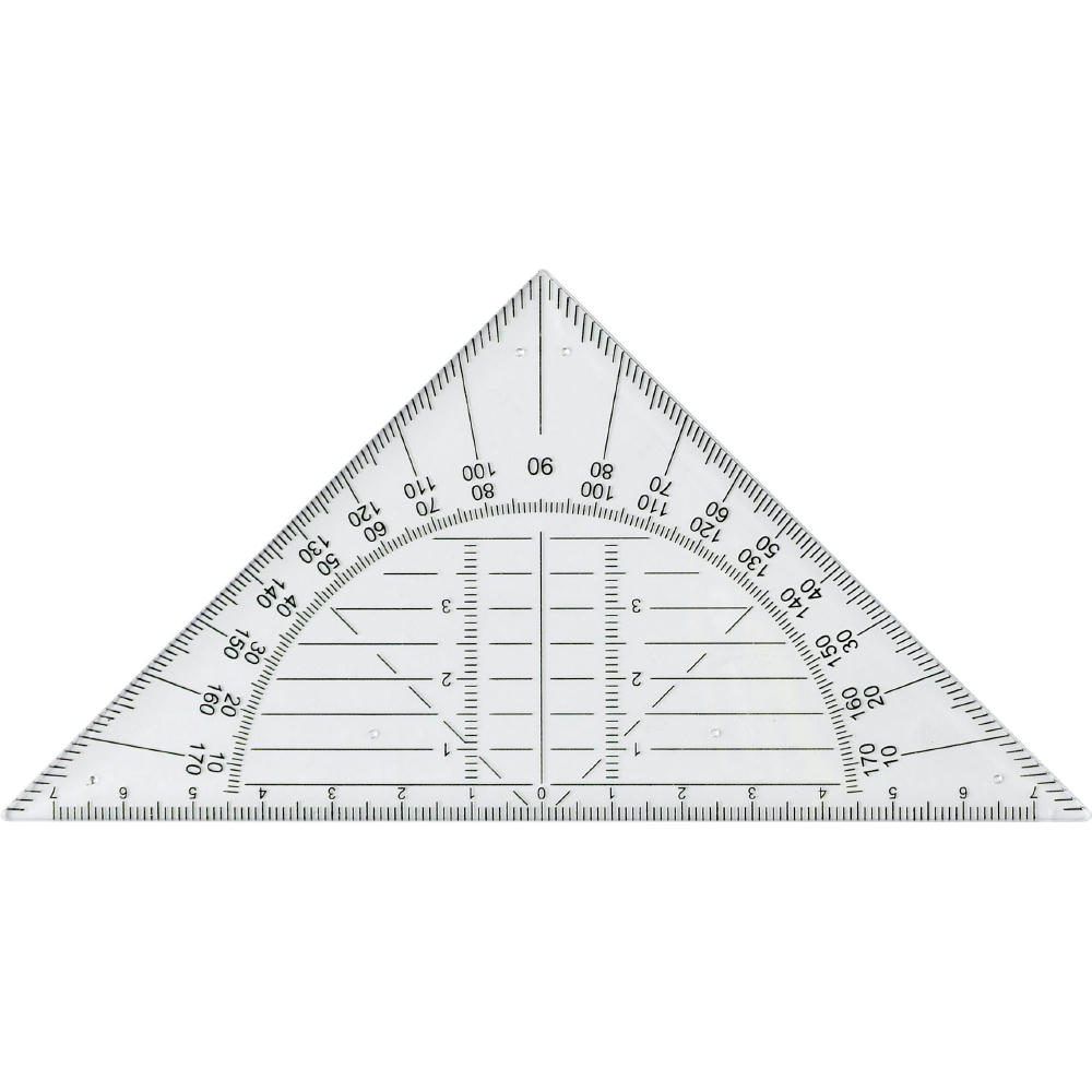 Product image Geodreieck aus Kunststoff Jaden Werbeartikel